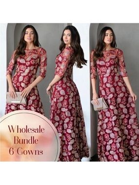 Maniju Lulus Wholesale | Small Medium Large Fall Winter Gown Bridesmaid Dress